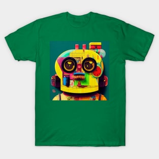 Vintage robot toy colorful T-Shirt